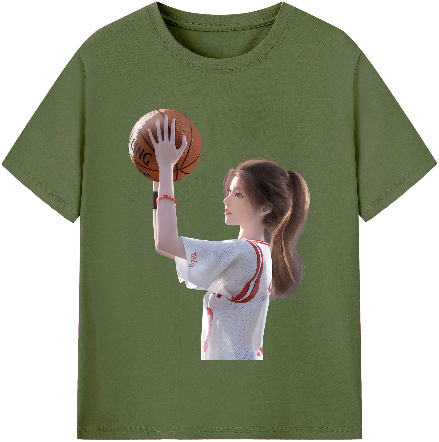 SLAM DUNK／スラムダンク 綿100％半袖Tシャツ（フロントプリント）